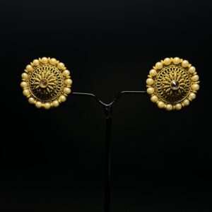 Antique Pearl Stud Earrings – Classic Ethnic Look