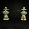 Color Pop Meenakari Jhumka Earrings – Available in 4 Color Combos