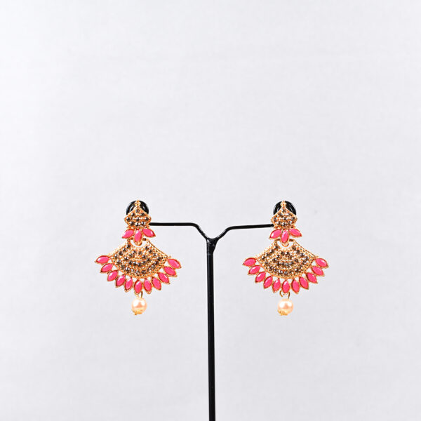 Regal Chandbali Pearl Set - Image 14