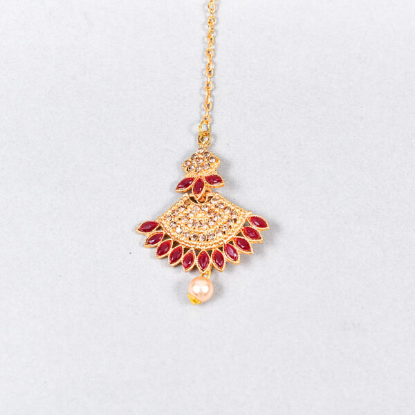 Regal Chandbali Pearl Set - Image 10