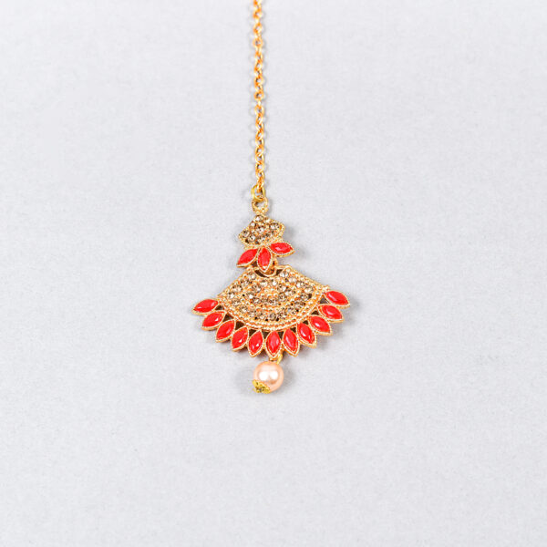 Regal Chandbali Pearl Set - Image 9