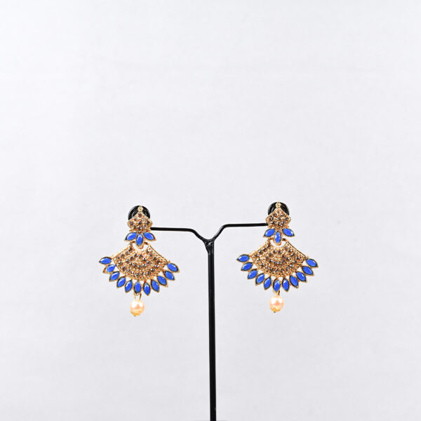 Regal Chandbali Pearl Set - Image 2