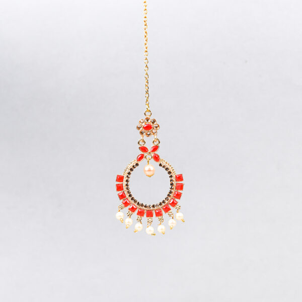Royal Chandbali Pearl Set - Image 12