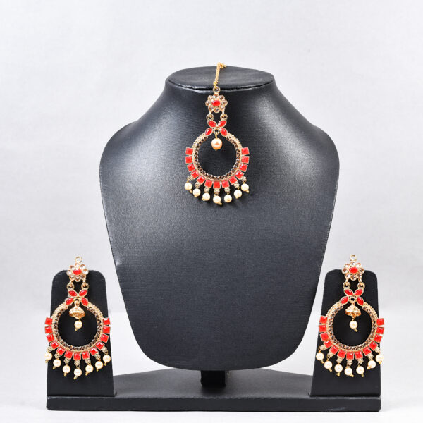 Royal Chandbali Pearl Set - Image 10