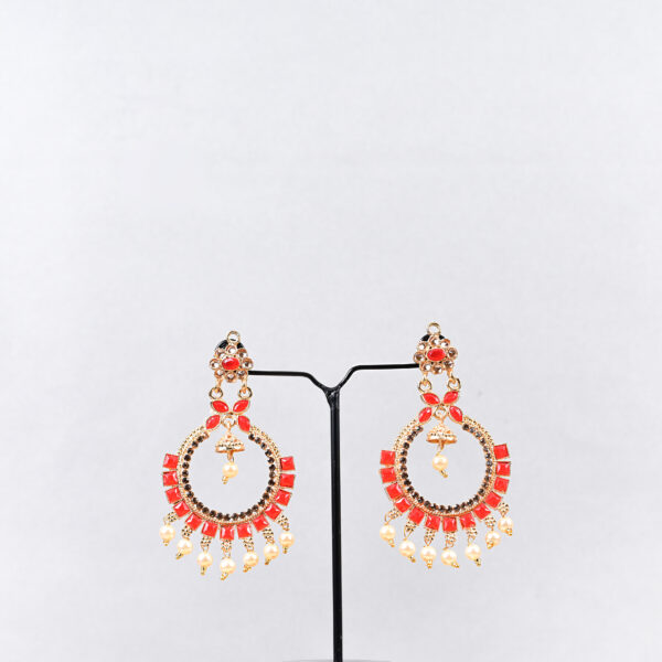 Royal Chandbali Pearl Set - Image 11