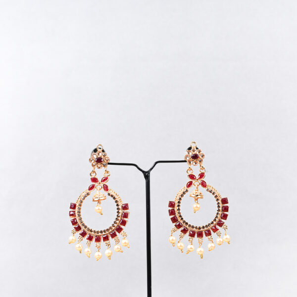 Royal Chandbali Pearl Set - Image 9