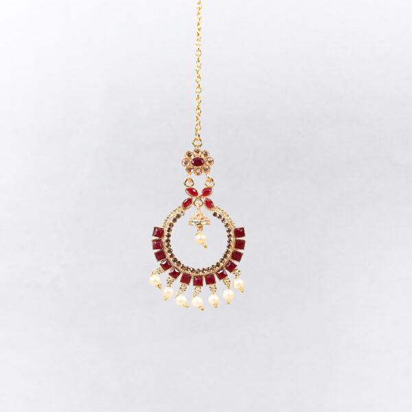 Royal Chandbali Pearl Set - Image 8