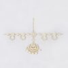 Bridal Kundan Maang Tikka Mathapatti – Pearl Drop Finish